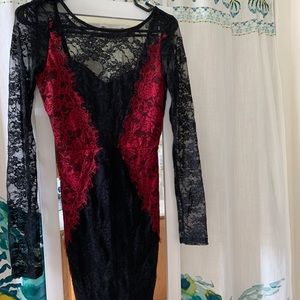 NWOT black lace dress
